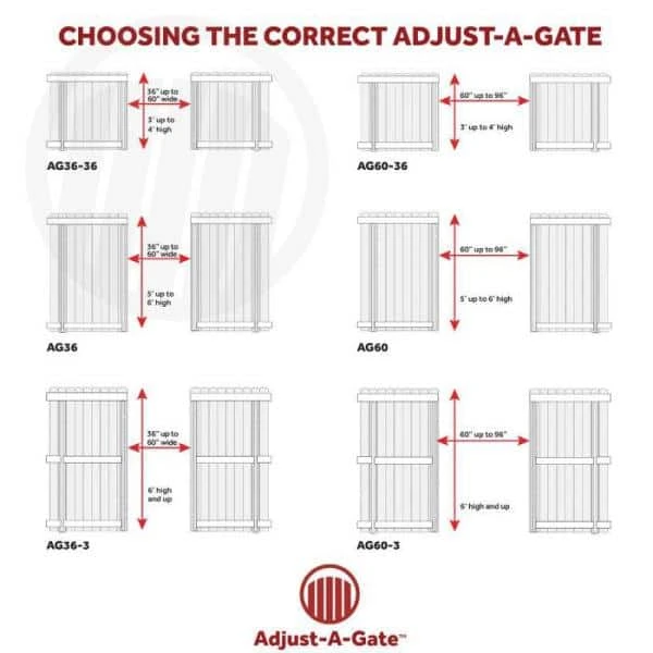 Adjust-A-Gate Original Series 36 in. - 60 in. Wide Gate Opening, Steel Gate Frame Kit 5 Adjust-A-Gate Original Series 36 in. - 60 in. Wide Gate Opening, Steel Gate Frame Kit - Image 3