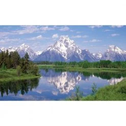 Biggies Mountain 2 View - Weather Proof Scene for Window Wells or Wall Mural - 80 in. x 40 in.