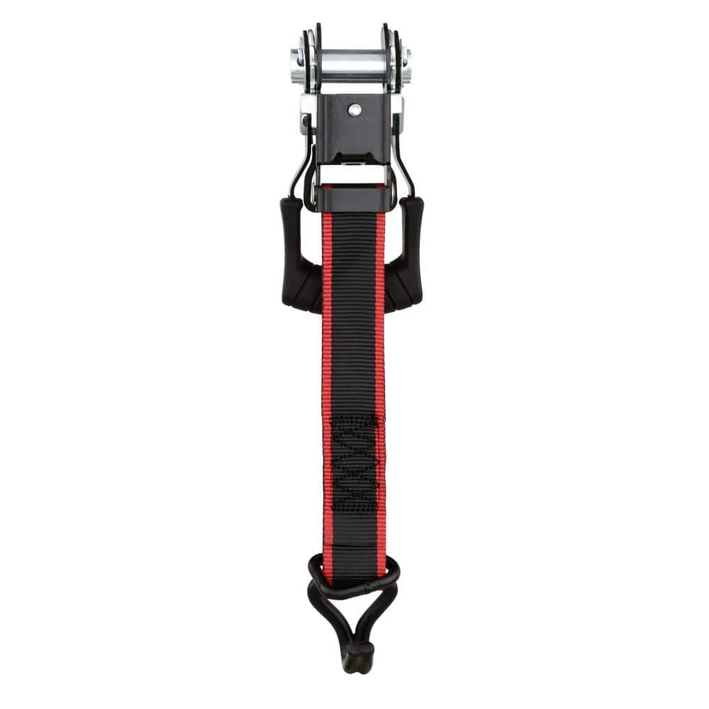 Husky 1-1/4 in. x 16 ft. Bar Ratchet Tie-Down Strap with J Hook and Mash Bag 4 Husky 1-1/4 in. x 16 ft. Bar Ratchet Tie-Down Strap with J Hook and Mash Bag - Image 2