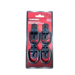 Biggie Sales 43 Husky 1-1 2 in. Steel Wire Ring Anchor Point in Black (4-Pack)