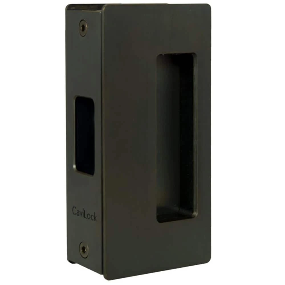 CS CAVITY SLIDER 200 Series CaviLock 1-3/4 in. Oil Rubbed Bronze Non-Magnetic Passage Pocket Door Lock 3 CS CAVITY SLIDER 200 Series CaviLock 1-3/4 in. Oil Rubbed Bronze Non-Magnetic Passage Pocket Door Lock