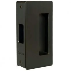 CS CAVITY SLIDER 200 Series CaviLock 1-3/8 in. Oil Rubbed Bronze Non-Magnetic Passage Pocket Door Lock
