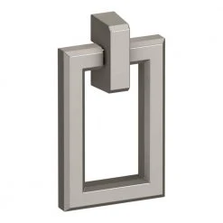 KOHLER Poplin 1-1/2 in. Brushed Rectangular Cabinet Center-to-Center Pull