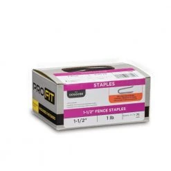 PRO-FIT 1-1/2 in. Hot Dipped Galvanized Fence Staple 1 lb. (71-Count) -Biggie Sales metallics pro fit composite fasteners 50098 4f 1000