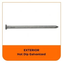 PRO-FIT 12 in. Hot Dipped Galvanized Common Spike Nail 50 lbs. (150-Count) -Biggie Sales metallics pro fit composite fasteners 54282 44 1000