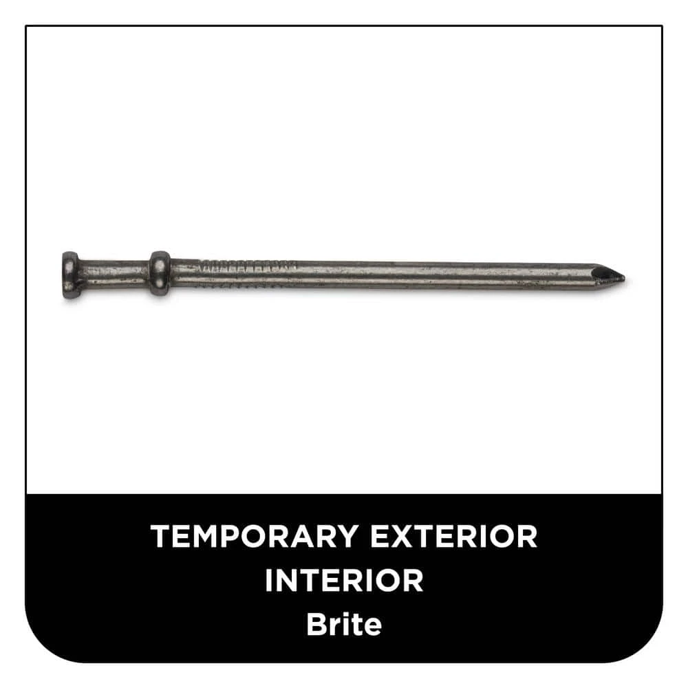 PRO-FIT 3 in. (16D) Brite Duplex Nails 25 lbs. (1150-Count) 7 PRO-FIT 3 in. (16D) Brite Duplex Nails 25 lbs. (1150-Count) - Image 5