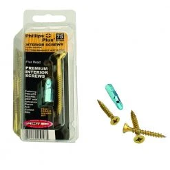Biggie Sales 14 #7 1 in. Phillips-Square Flat-Head Wood Screws (75-Pack)