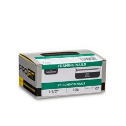 PRO-FIT 1-1/2 in. (4D) Brite Smooth Common Nail 1 lb. (268 ct) 11 PRO-FIT 1-1/2 in. (4D) Brite Smooth Common Nail 1 lb. (268 ct) -Biggie Sales pro fit common nails 53098 1f 1000