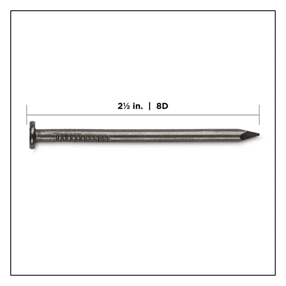 PRO-FIT 2-1/2 in. (8D) Brite Smooth Common Nail 5 lbs. (500-Count) 4 PRO-FIT 2-1/2 in. (8D) Brite Smooth Common Nail 5 lbs. (500-Count) - Image 2