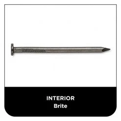 PRO-FIT 2-1/2 in. (8D) Brite Smooth Common Nail 1 lb. (100-Count) -Biggie Sales pro fit common nails 53158 44 1000