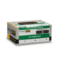PRO-FIT 4 in. (20D) Brite Smooth Common Nail 1 lb. (29-Count) -Biggie Sales pro fit common nails 53208 1f 1000