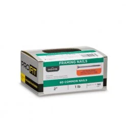 PRO-FIT 2 in. (6D) Hot Dipped Galvanized Smooth Common Nail 1 lb. (166-Count) 11 PRO-FIT 2 in. (6D) Hot Dipped Galvanized Smooth Common Nail 1 lb. (166-Count) -Biggie Sales pro fit common nails 54138 1f 1000