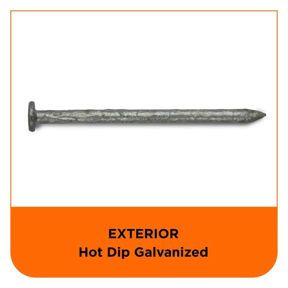 PRO-FIT 3-1/2 in. (16D) Hot Dipped Galvanized Smooth Common Nail 5 lbs. (225-Count) 7 PRO-FIT 3-1/2 in. (16D) Hot Dipped Galvanized Smooth Common Nail 5 lbs. (225-Count) - Image 5