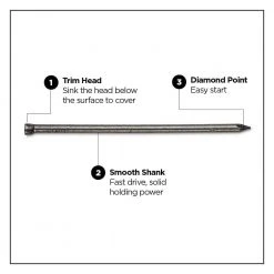 PRO-FIT 3 in. (10D) Brite Finish Nail 1 lb. (122-Count) 10 PRO-FIT 3 in. (10D) Brite Finish Nail 1 lb. (122-Count) -Biggie Sales pro fit finishing nails 58178 4f 1000