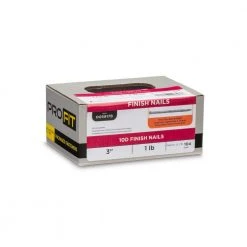 PRO-FIT 3 in. (10D) Hot Dipped Galvanized Finish Nail 1 lb. (104 -Count) -Biggie Sales pro fit finishing nails 59178 1f 1000