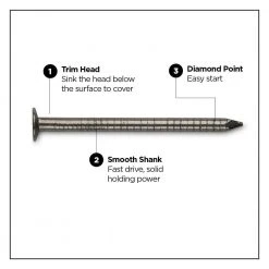 PRO-FIT 1-1/2 in. Brite Ring Shank Underlayment Nail 1 lb. (310-Count) 10 PRO-FIT 1-1/2 in. Brite Ring Shank Underlayment Nail 1 lb. (310-Count) -Biggie Sales pro fit flooring nails 84098 4f 1000