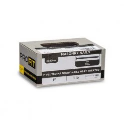 PRO-FIT 1 in. (2D) Brite Fluted Masonry Nail 1 lb. (189-Count) -Biggie Sales pro fit framing nails 29058 1f 1000