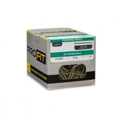 PRO-FIT 2-3/8 in. (8D) Vinyl Coated Sinker 5 lbs. (705-Count) -Biggie Sales pro fit framing nails 65155 1f 1000