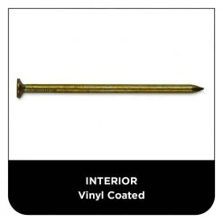 PRO-FIT 3-1/4 in. (16D) Vinyl Coated Sinker 5 lbs. (310-Count) -Biggie Sales pro fit framing nails 65195 44 1000