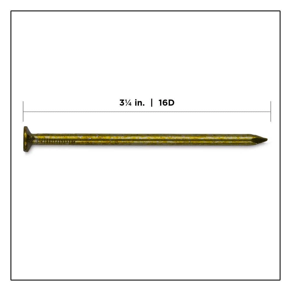 PRO-FIT 3-1/4 in. (16D) Vinyl Coated Sinker 1 lb. (62-Count) 4 PRO-FIT 3-1/4 in. (16D) Vinyl Coated Sinker 1 lb. (62-Count) - Image 2