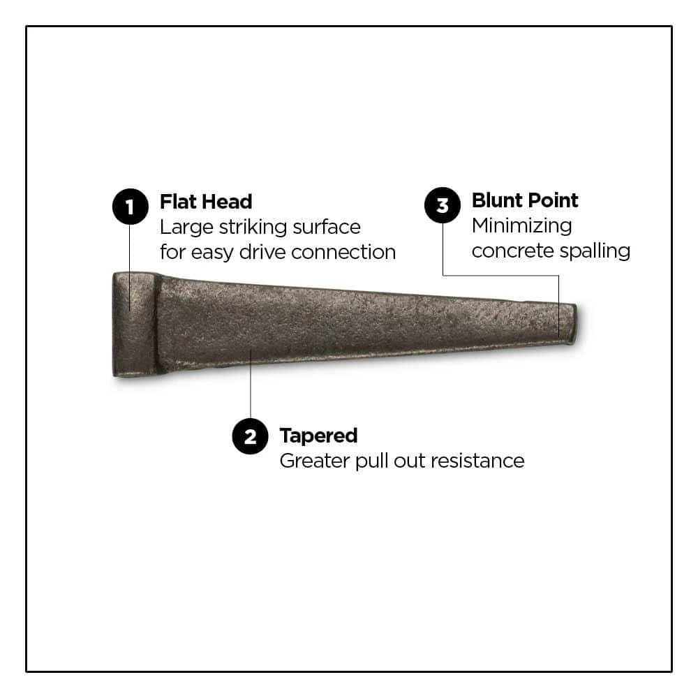 PRO-FIT 1-1/2 in. (4D) Brite Cut Masonry Nail 1 lb. (77-Count) 5 PRO-FIT 1-1/2 in. (4D) Brite Cut Masonry Nail 1 lb. (77-Count) - Image 3