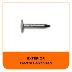 PRO-FIT 1 in. (2D) Electro-Galvanized Roofing Nail 5 lbs. (1305-Count) 12 PRO-FIT 1 in. (2D) Electro-Galvanized Roofing Nail 5 lbs. (1305-Count) -Biggie Sales pro fit roofing nails 132055 44 1000