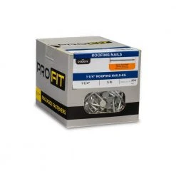 PRO-FIT 1-1/4 in. Electro-Galvanized Metal Roofing Nails (5 lbs./Box) 11 PRO-FIT 1-1/4 in. Electro-Galvanized Metal Roofing Nails (5 lbs./Box) -Biggie Sales pro fit roofing nails 132075 1f 1000