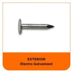 PRO-FIT 1-1/4 in. Electro-Galvanized Metal Roofing Nails (5 lbs./Box) 12 PRO-FIT 1-1/4 in. Electro-Galvanized Metal Roofing Nails (5 lbs./Box) -Biggie Sales pro fit roofing nails 132075 44 1000