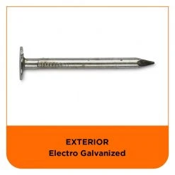 PRO-FIT 1-1/2 in. Electro-Galvanized Metal Roofing Nails (5 lbs./Box) 12 PRO-FIT 1-1/2 in. Electro-Galvanized Metal Roofing Nails (5 lbs./Box) -Biggie Sales pro fit roofing nails 132095 44 1000