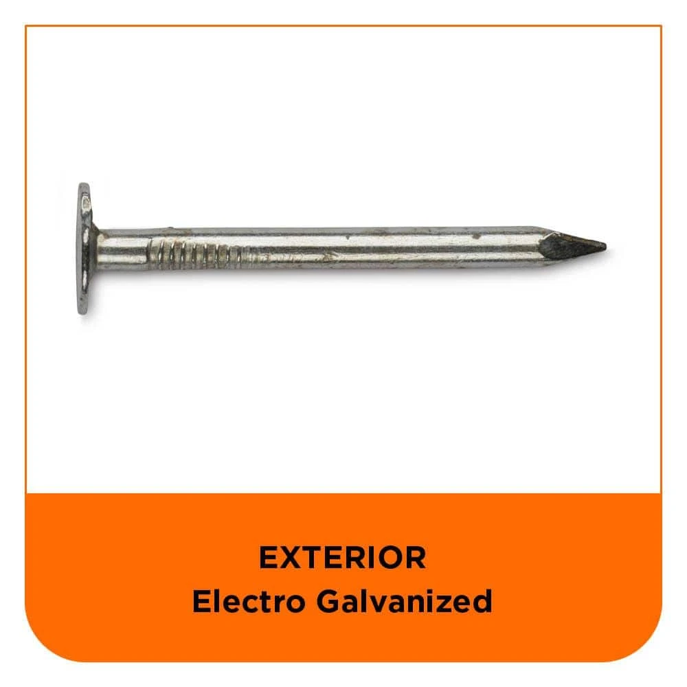 PRO-FIT 1-1/2 in. Electro-Galvanized Metal Roofing Nails (5 lbs./Box) 7 PRO-FIT 1-1/2 in. Electro-Galvanized Metal Roofing Nails (5 lbs./Box) - Image 5