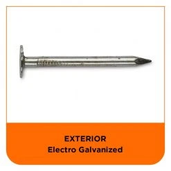 PRO-FIT 1-1/2 in. Electro Galvanized Roofing Nail 1 lb. (194-Count) 12 PRO-FIT 1-1/2 in. Electro Galvanized Roofing Nail 1 lb. (194-Count) -Biggie Sales pro fit roofing nails 132098 44 1000
