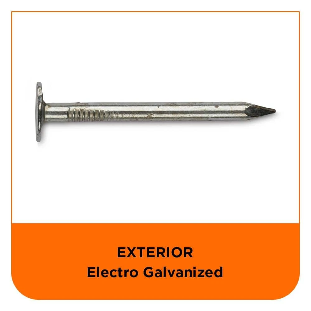 PRO-FIT 1-1/2 in. Electro Galvanized Roofing Nail 1 lb. (194-Count) 7 PRO-FIT 1-1/2 in. Electro Galvanized Roofing Nail 1 lb. (194-Count) - Image 5