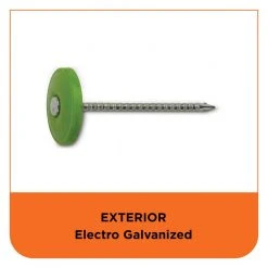 PRO-FIT 1 in. (2D) Electro Galvanized Ring Shank Nail with Plastic Cap (3000-Count) 12 PRO-FIT 1 in. (2D) Electro Galvanized Ring Shank Nail with Plastic Cap (3000-Count) -Biggie Sales pro fit roofing nails 135051 44 1000