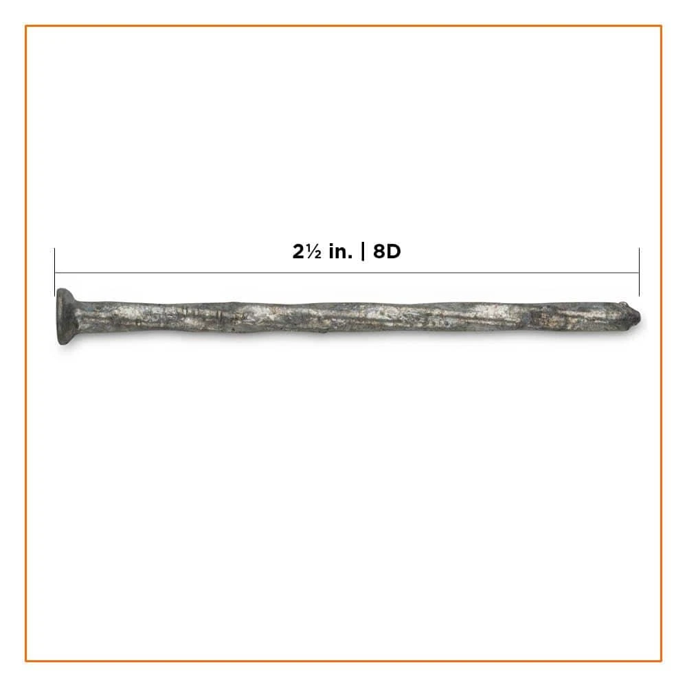 PRO-FIT 2-1/2 in. (8D) Hot Dipped Galvanized Spiral Siding Nail 1 lb. (145-Count) 4 PRO-FIT 2-1/2 in. (8D) Hot Dipped Galvanized Spiral Siding Nail 1 lb. (145-Count) - Image 2