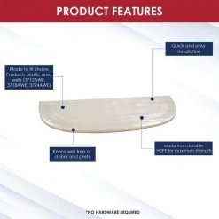 SHAPE PRODUCTS 39 in. W x 13 in. Projection Polyethylene Straight Flat Window Well Cover -Biggie Sales shape products window wells accessories 3913ewc 4f 1000