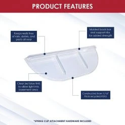SHAPE PRODUCTS 39 in. W x 13 in. D x 2-1/2 in. H Economy Straight Flat Window Well Cover 12 SHAPE PRODUCTS 39 in. W x 13 in. D x 2-1/2 in. H Economy Straight Flat Window Well Cover -Biggie Sales shape products window wells accessories 3913fegc 44 1000