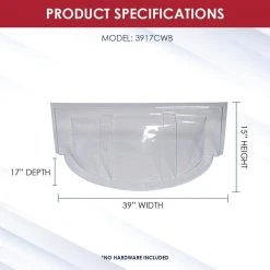SHAPE PRODUCTS 39 in. W x 17 in. D x 15 in. H Premium Round Bubble Window Well Cover 9 SHAPE PRODUCTS 39 in. W x 17 in. D x 15 in. H Premium Round Bubble Window Well Cover -Biggie Sales shape products window wells accessories 3917cwb 4f 1000