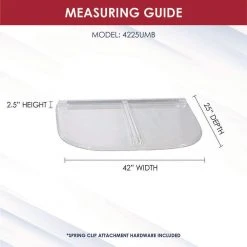 SHAPE PRODUCTS 42 in. W x 25 in. D x 2-1/2 in. H Premium Heavy-Arched Flat Window Well Cover -Biggie Sales shape products window wells accessories 4225umb 4f 1000