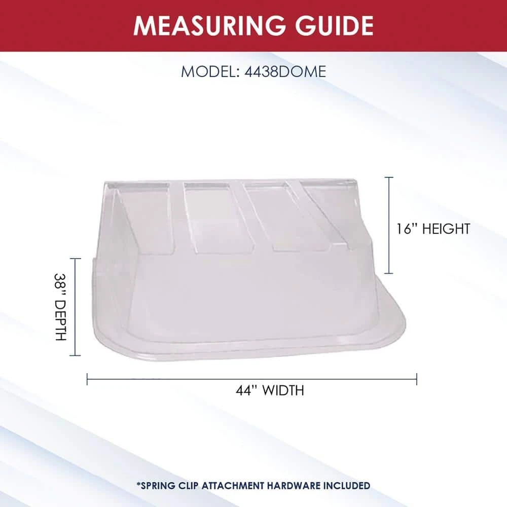 SHAPE PRODUCTS 44 in. W x 38 in. D x 16 in. H Premium Square Dome Window Well Cover 6 SHAPE PRODUCTS 44 in. W x 38 in. D x 16 in. H Premium Square Dome Window Well Cover - Image 4