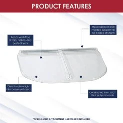 SHAPE PRODUCTS 53 in. W x 38 in. D x 2-1/2 in. H Premium Heavy-Arched Flat Window Well Cover 10 SHAPE PRODUCTS 53 in. W x 38 in. D x 2-1/2 in. H Premium Heavy-Arched Flat Window Well Cover -Biggie Sales shape products window wells accessories 5338umb 1f 1000