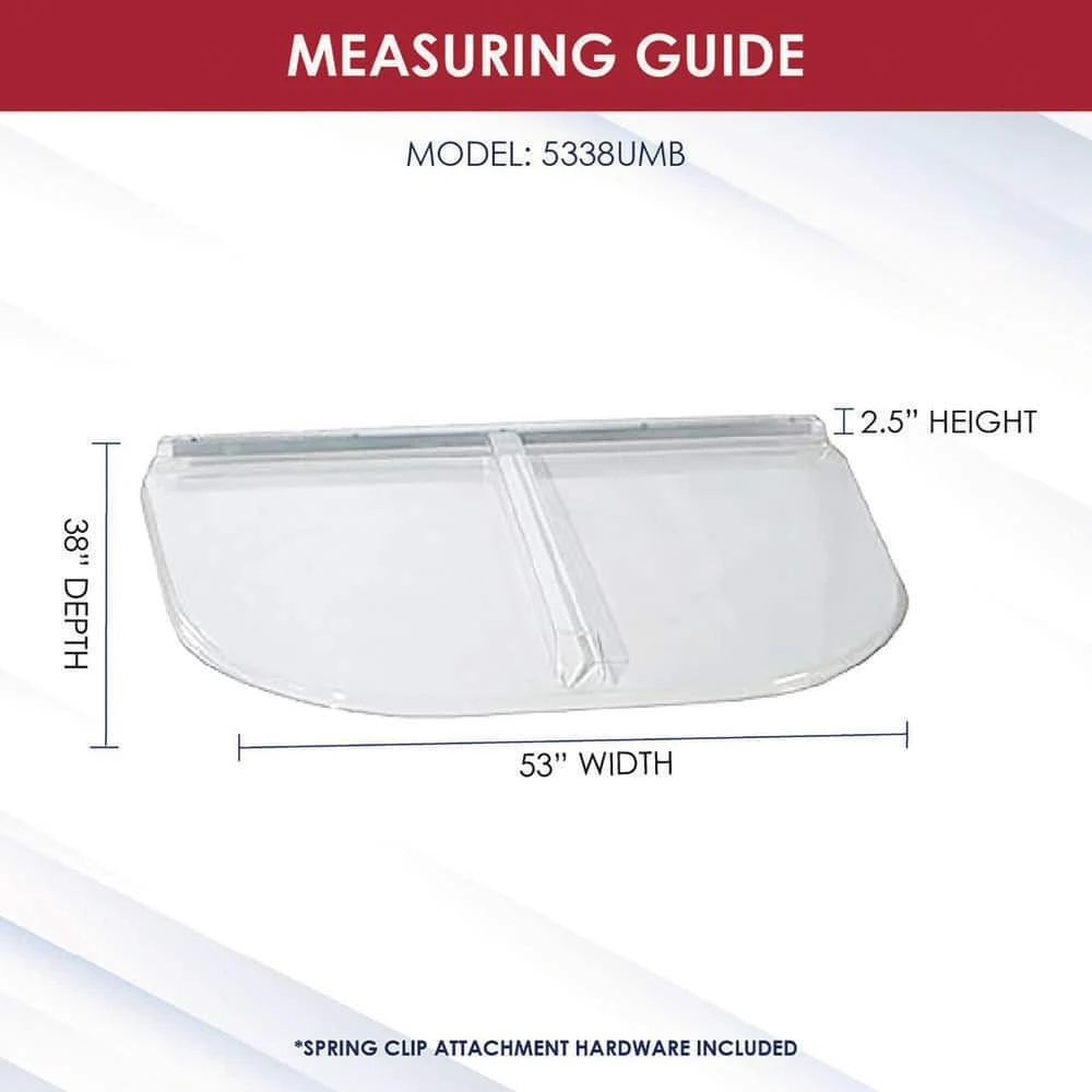 SHAPE PRODUCTS 53 in. W x 38 in. D x 2-1/2 in. H Premium Heavy-Arched Flat Window Well Cover 5 SHAPE PRODUCTS 53 in. W x 38 in. D x 2-1/2 in. H Premium Heavy-Arched Flat Window Well Cover - Image 3