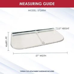 SHAPE PRODUCTS 57 in. W x 26 in. D x 2-1/2 in. H Premium Square Flat Window Well Cover 9 SHAPE PRODUCTS 57 in. W x 26 in. D x 2-1/2 in. H Premium Square Flat Window Well Cover -Biggie Sales shape products window wells accessories 5726rm 4f 1000