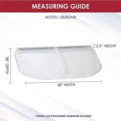 SHAPE PRODUCTS 58 in. W x 38 in. D x 2-1/2 in. H Premium Heavy-Arched Flat Window Well Cover 11 SHAPE PRODUCTS 58 in. W x 38 in. D x 2-1/2 in. H Premium Heavy-Arched Flat Window Well Cover -Biggie Sales shape products window wells accessories 5838umb 4f 1000