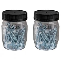 Biggie Sales 28 Venti Air #8 x 1-1/2 in. Sharp Point Zinc Plated (1/4 in. Slotted White Hex Head) Screw (2 x 50-Pack)