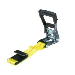 Husky 2 in. x 27 ft. Heavy-Duty Ratchet Tie-Down Strap with Flat Hooks 17 Husky 2 in. x 27 ft. Heavy-Duty Ratchet Tie-Down Strap with Flat Hooks -Biggie Sales yellows golds husky ratchet straps fh0850 1f 1000