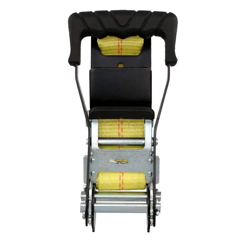 Husky 2 in. x 27 ft. Heavy-Duty Ratchet Tie-Down Strap with Flat Hooks 5 Husky 2 in. x 27 ft. Heavy-Duty Ratchet Tie-Down Strap with Flat Hooks - Image 3